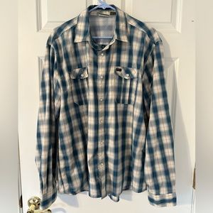 Howler Brothers Long Sleeve Button Up Tech Shirt Large